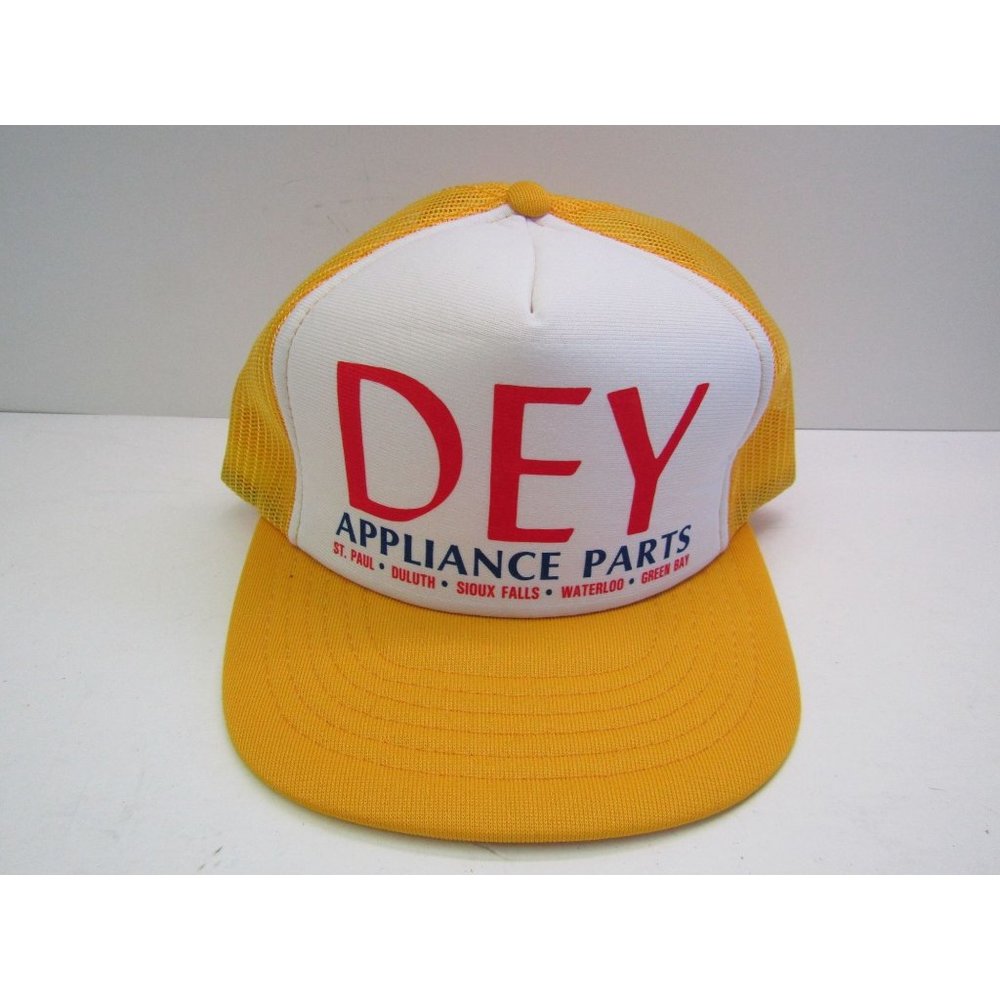 Vintage DEY Wisconsin Appliance Parts Trucker Mesh Hat Snapback Cap